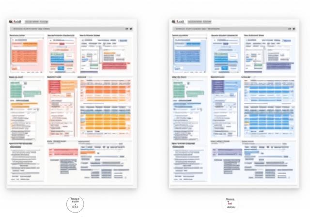 Comparison showing a cluttered dashboard versus a clean, minimal design
