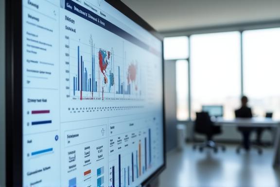 Clean interactive dashboard displaying business KPIs